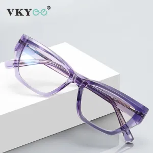 Vicky Unisex Full Rim Square Cat Eye Tr 90 Titanium Reading Glasses 2155