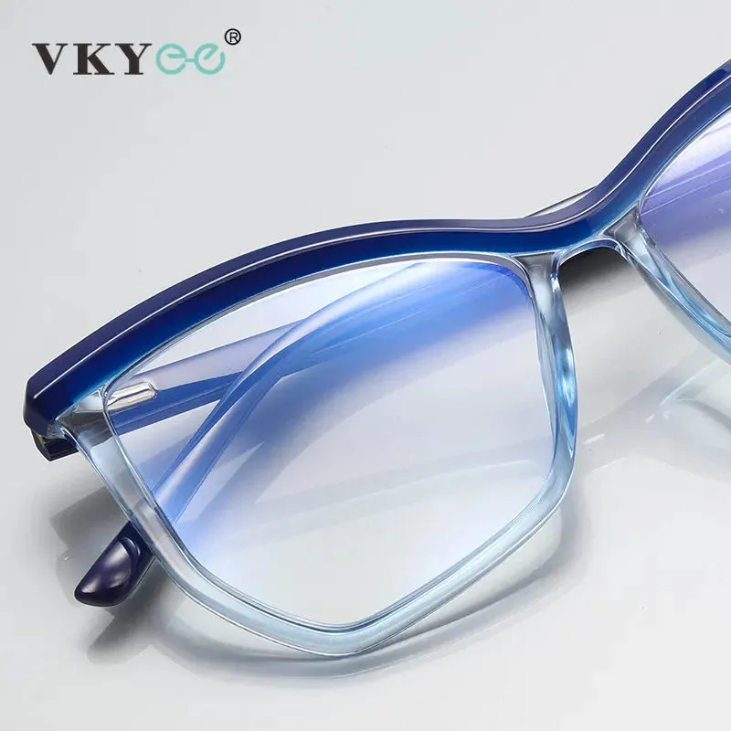 Vicky Unisex Full Rim Square Tr 90 Stainless Steel Reading Glasses 2161