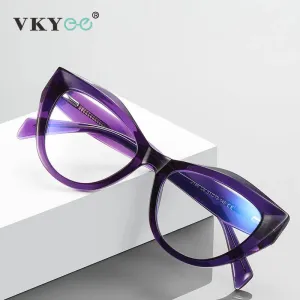 Vicky Unisex Full Rim Tr 90 Titanium Butterfly Reading Glasses 2166