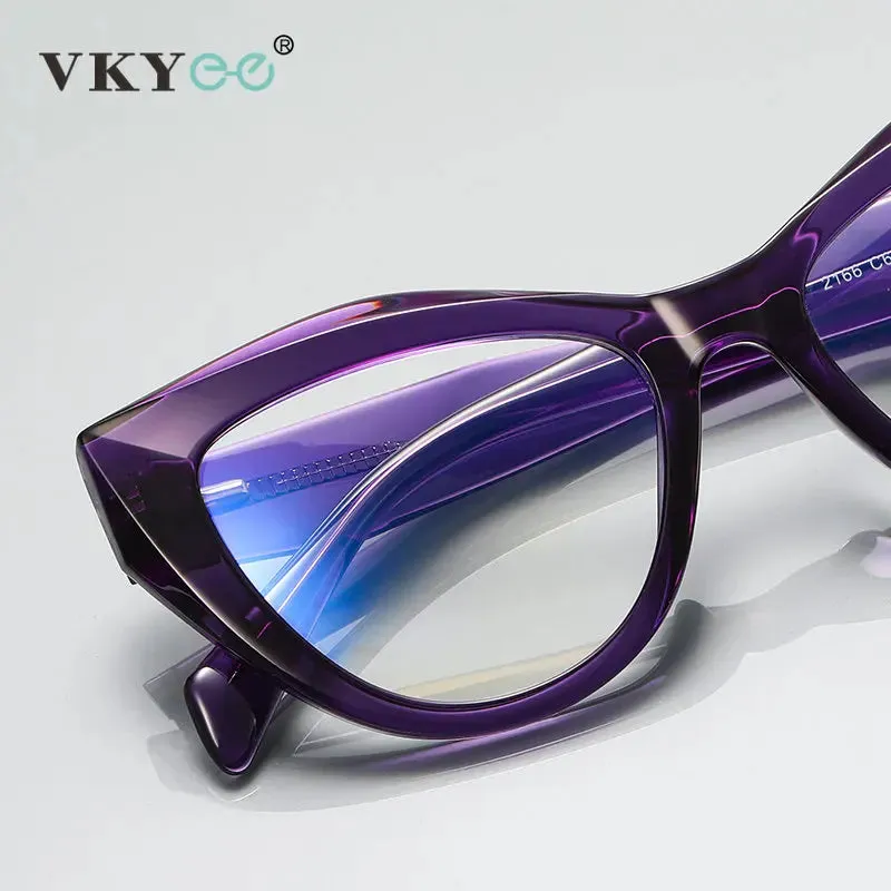 Vicky Unisex Full Rim Tr 90 Titanium Butterfly Reading Glasses 2166