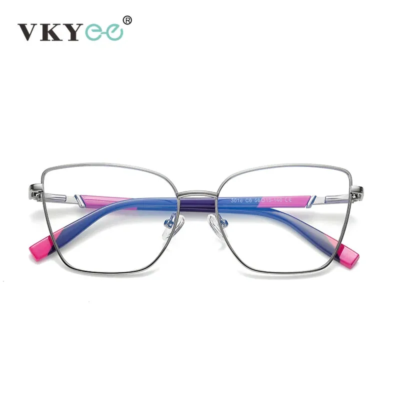 Vicky Women's Full Rim Cat Eye Alloy Eyeglasses 3016