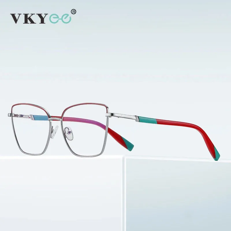 Vicky Women's Full Rim Cat Eye Alloy Eyeglasses 3016