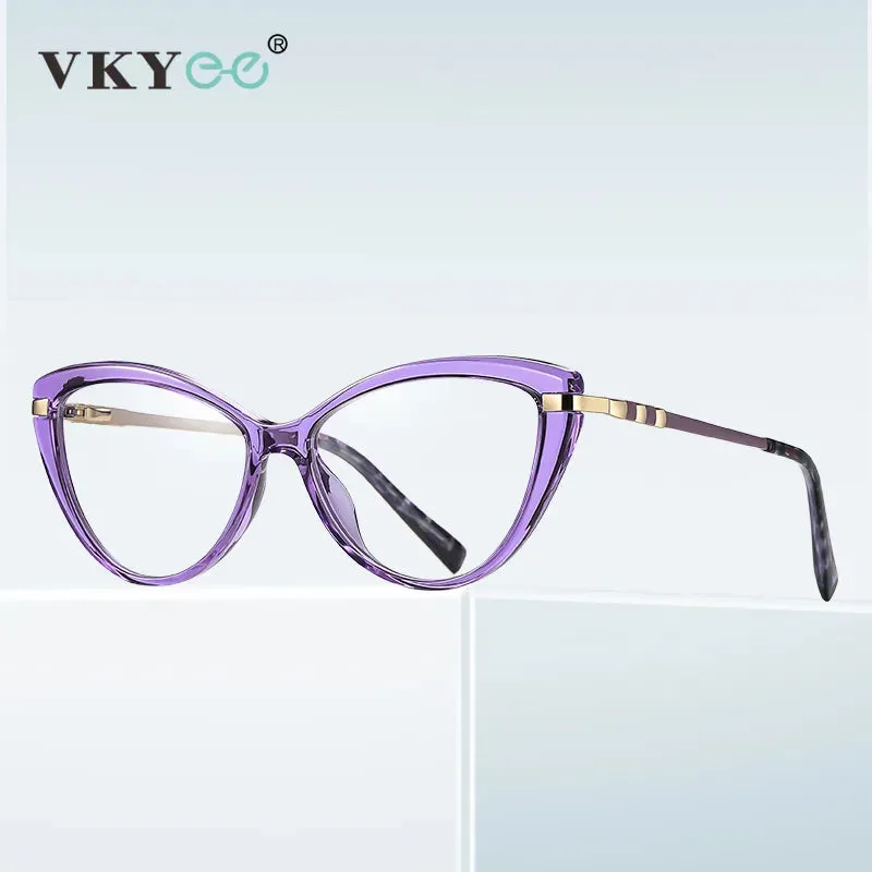 Vicky Women's Full Rim Cat Eye Tr 90 Titanium Reading Glasses 2111