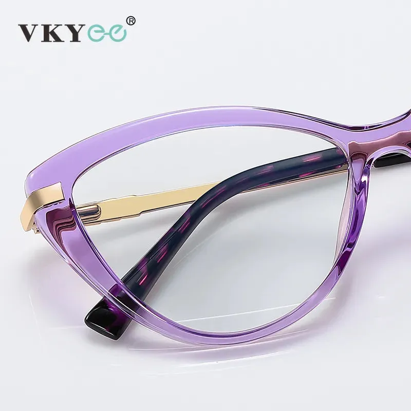 Vicky Women's Full Rim Cat Eye Tr 90 Titanium Reading Glasses 2111