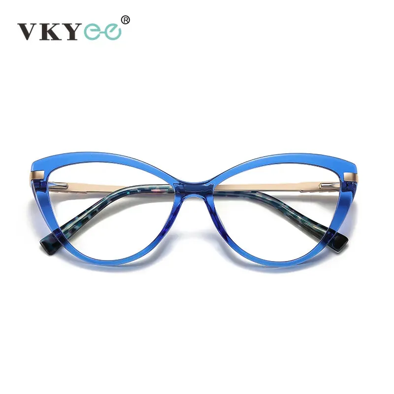 Vicky Women's Full Rim Cat Eye Tr 90 Titanium Reading Glasses 2111