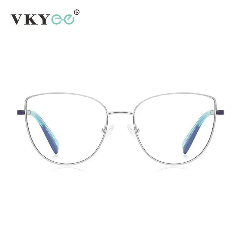 Vicky Women's Full Rim Large Butterfly Tr 90 Titanium Reading Glasses 3060