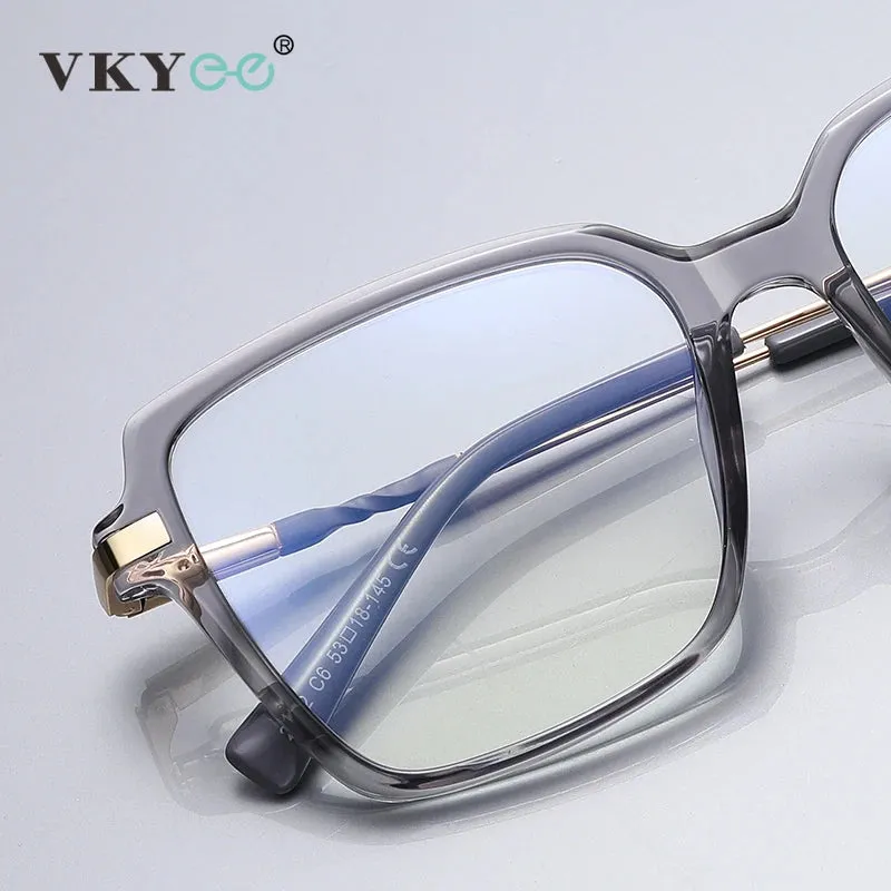 Vicky Women's Full Rim Large Square Tr 90 Alloy Reading Glasses 2212