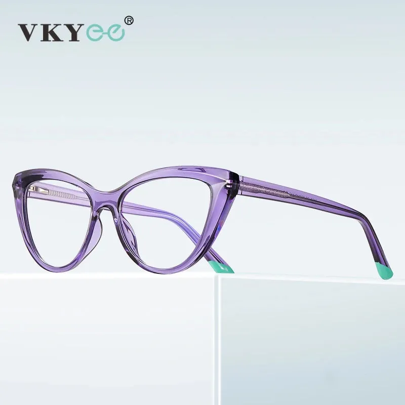 Vicky Womens Full Rim Round Cat Eye Reading Glasses Pfd2152