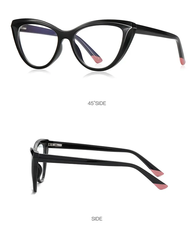 Vicky Womens Full Rim Round Cat Eye Reading Glasses Pfd2152