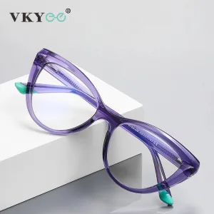 Vicky Womens Full Rim Round Cat Eye Reading Glasses Pfd2152