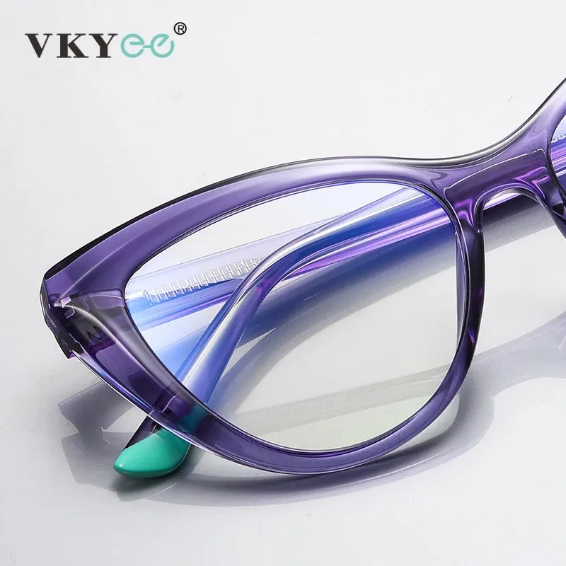 Vicky Womens Full Rim Round Cat Eye Reading Glasses Pfd2152