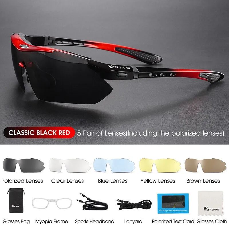 West Biking Unisex Full Rim Rectangle Acetate Polarized Sport Sunglasses YP0703111-135-136