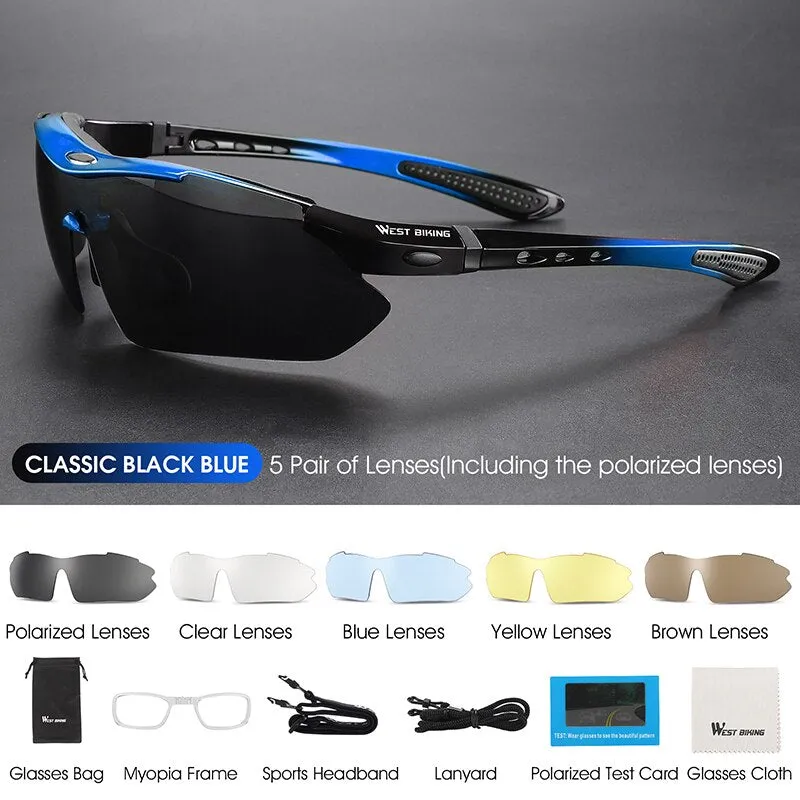 West Biking Unisex Full Rim Rectangle Acetate Polarized Sport Sunglasses YP0703111-135-136