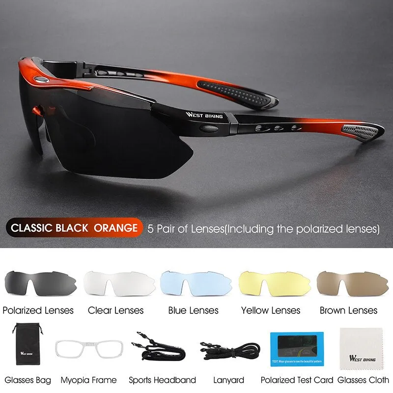 West Biking Unisex Full Rim Rectangle Acetate Polarized Sport Sunglasses YP0703111-135-136