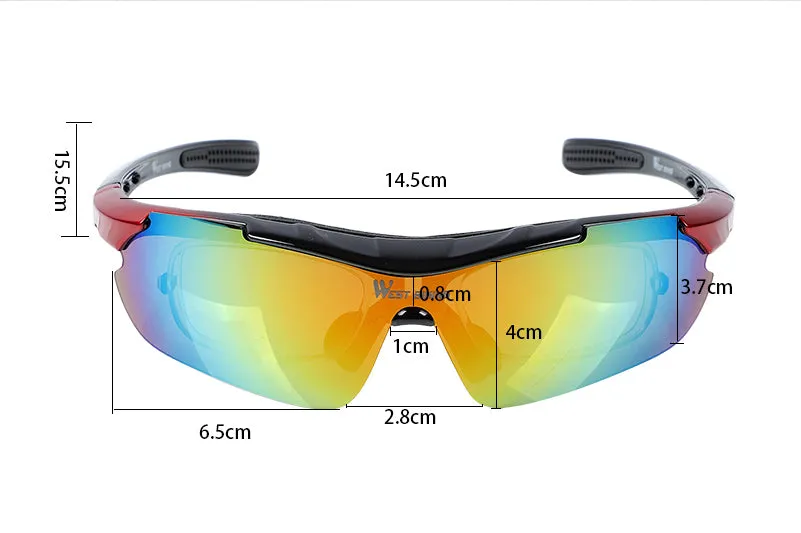 West Biking Unisex Full Rim Rectangle Acetate Polarized Sport Sunglasses YP0703111-135-136