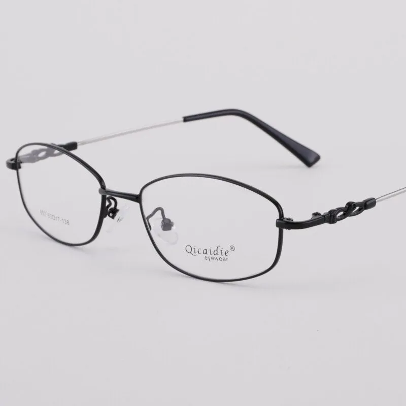 Women's Full Rim Memory Alloy Frame Eyeglasses 857