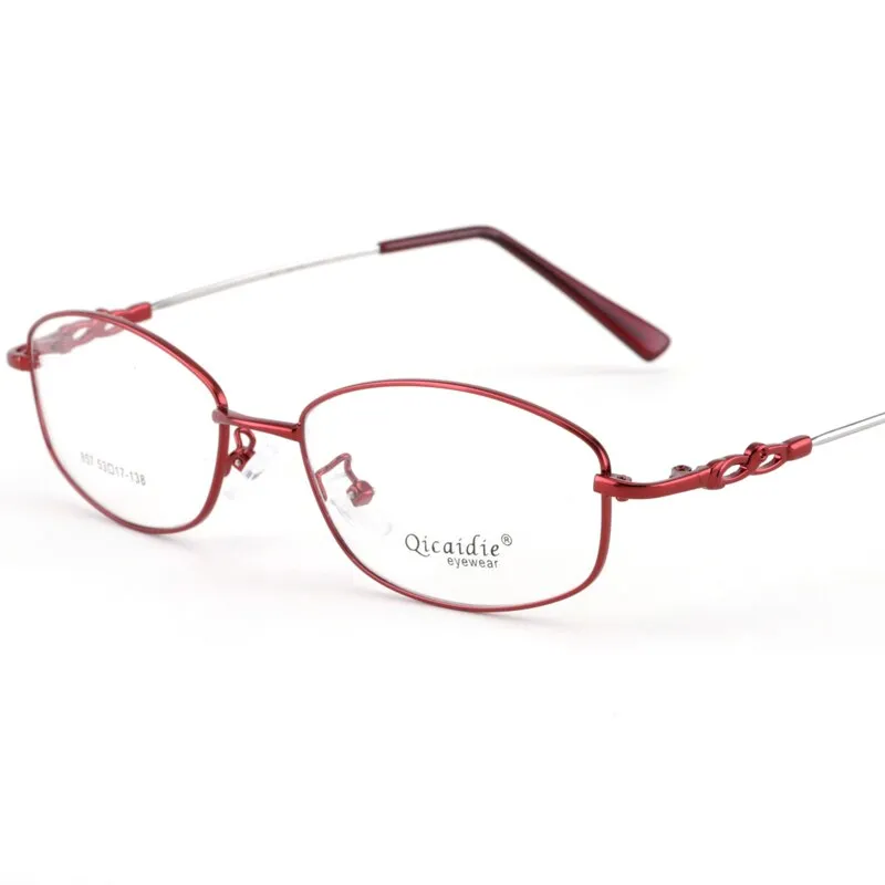 Women's Full Rim Memory Alloy Frame Eyeglasses 857