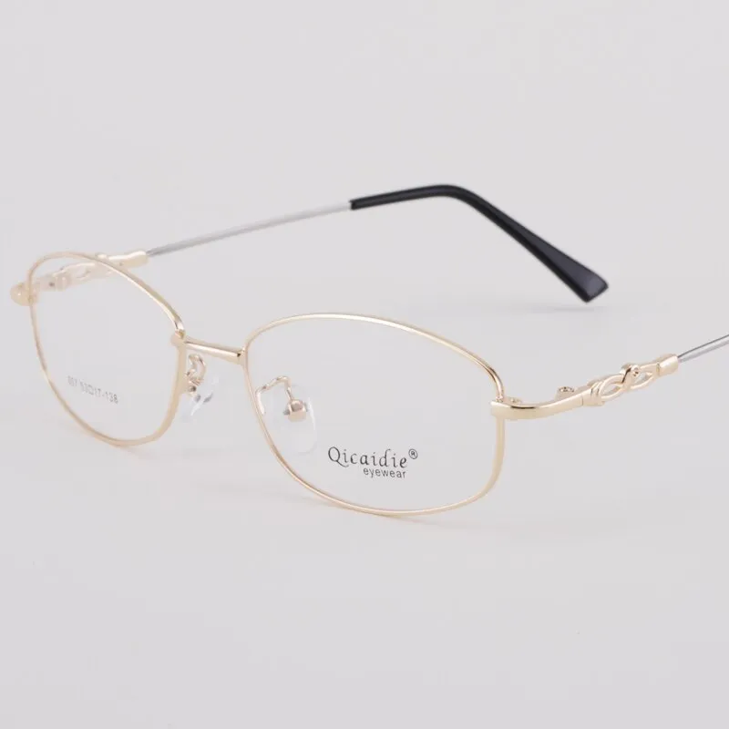 Women's Full Rim Memory Alloy Frame Eyeglasses 857