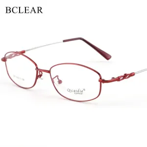 Women's Full Rim Memory Alloy Frame Eyeglasses 857