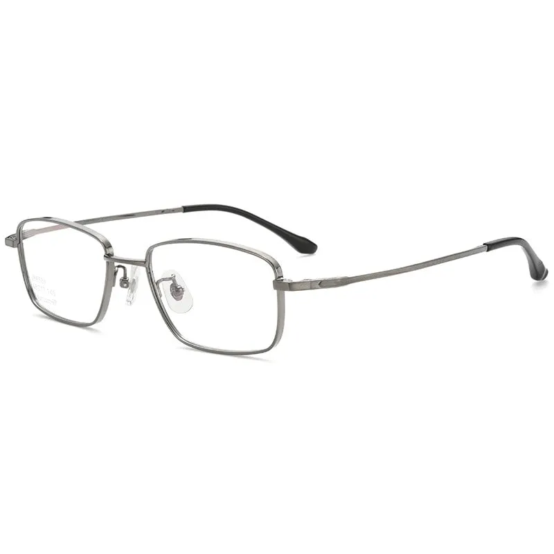 Yimaruili Men's Full Rim Small Square Titanium Eyeglasses J86501