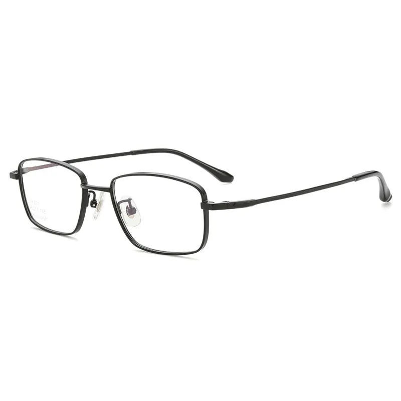 Yimaruili Men's Full Rim Small Square Titanium Eyeglasses J86501