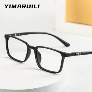 Yimaruili Men's Full Rim SquareTr 90 Eyeglasses 0662006