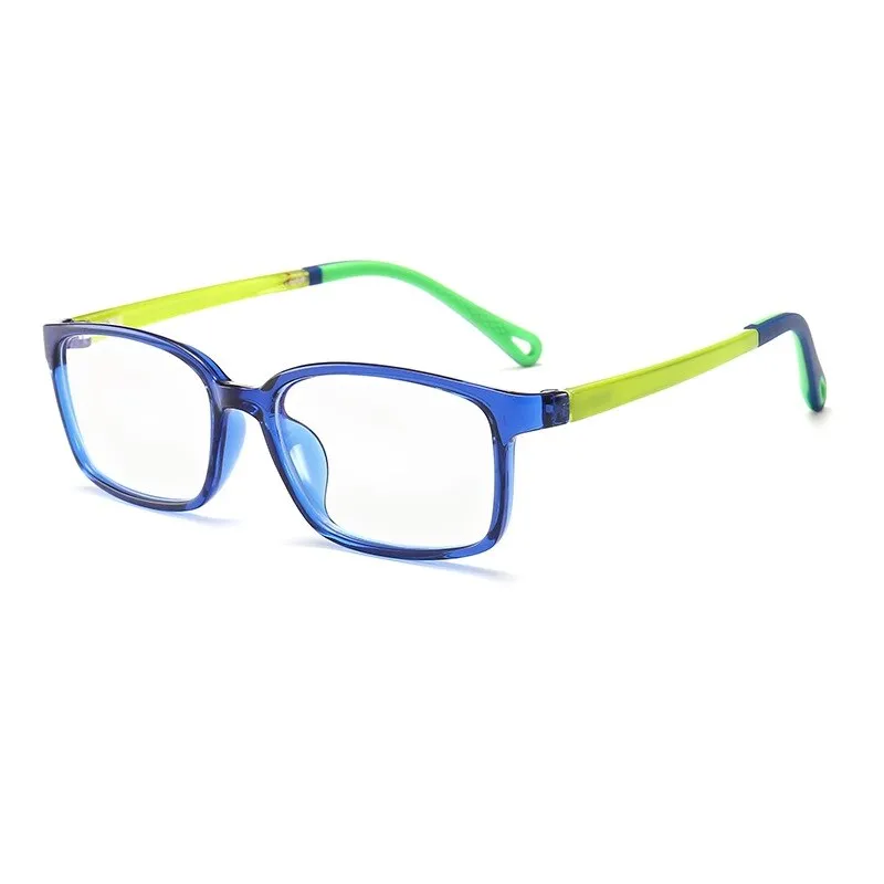 Yimaruili Unisex Children's Full Rim Silicone Frame Eyeglasses F1817