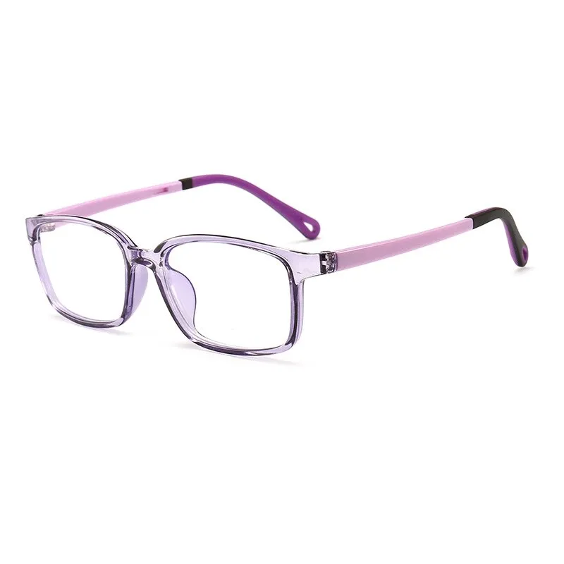 Yimaruili Unisex Children's Full Rim Silicone Frame Eyeglasses F1817