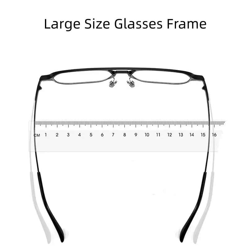 Yimaruili Unisex Full Rim Square  Aluminum Magnesium Titanium Eyeglasses Clip On Sunglasses 9908