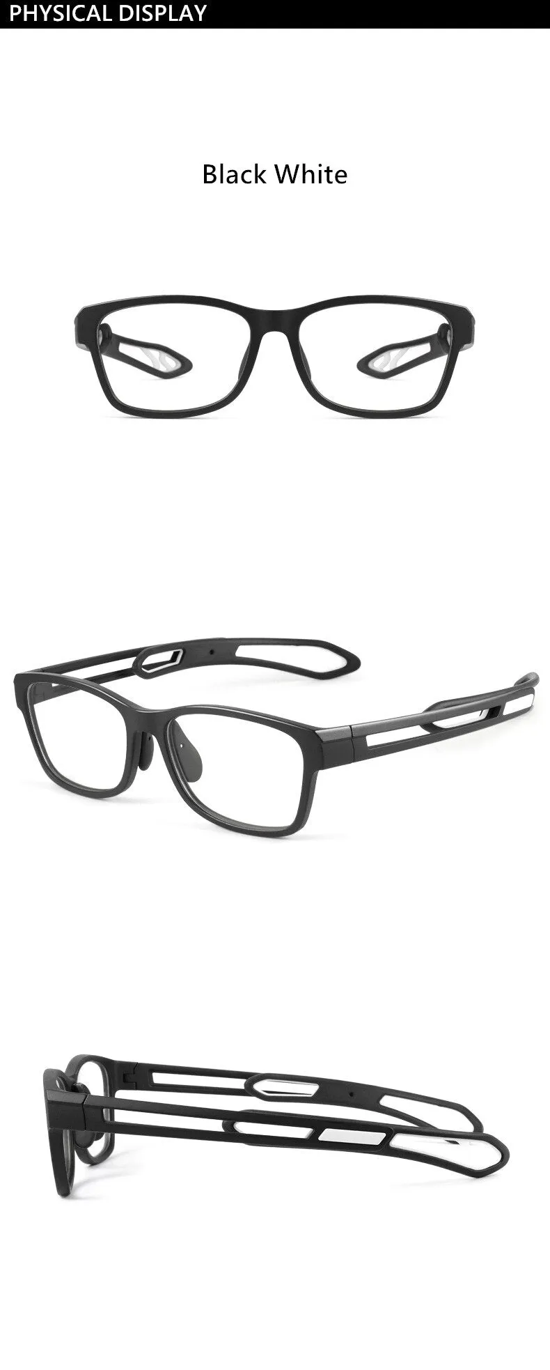 Yimaruili Unisex Full Rim TR 90 Resin Sport Frame Eyeglasses YD1927