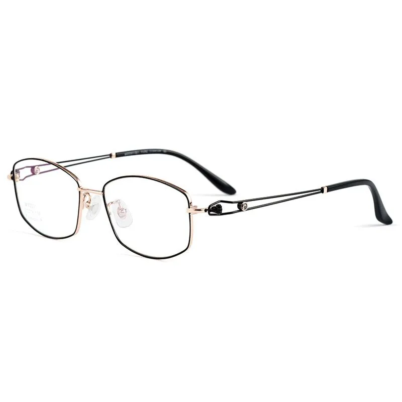 Yimaruili Women's Full Rim Polygonal Titanium Eyeglasses BV6002